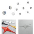 thumbnail image 2 of Trébol de cuatro hojas Espejo Adhesivo de pared Acrílico 3D Cristal Adhesivo de espejo Adhesivo de pared para el hogar Sala de estar Dormitorio (Plata) FRCOLOR Hogar5007051, 2 of 7