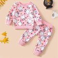 thumbnail image 2 of NOLDARES Toddler Boy Girl Halloween Outfit Pumpkin Print Crewneck Sweatshirt Ghost Pants Set Baby Fall Winter oversize Clothes(Red,12-18 M), 2 of 4