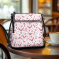 thumbnail image 3 of Eheartsgir Silk Scarf Floral Pattern Waterproof Satchel Bag for Daily Storage Weekend Activities, Waterproof Design Fashion Purse Satchel Adjustable Strap Sling Bag, 3 of 7