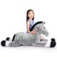 thumbnail image 2 of Peluche con forma de caballo gigante SNOWOLF, encantador caballo gigante, 90 cm, 2 of 7