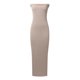 thumbnail image 4 of Vestido largo sin tirantes para mujer: elegante vestido de cóctel con abertura lateral, tejido de poliéster, vestido para invitada de boda, tallas S-XXL, contorno de pecho 73-99 cm., 4 of 5