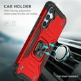 thumbnail image 5 of Xhy Samsung Galaxy A54 5G Case with Screen Protector and Magnetic Ring Kickstand Military Grade Double Layer Drop Protection Durable Detachable for Galaxy A54 5G Phone - Red, 5 of 9