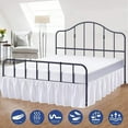 thumbnail image 2 of DEBGFS Cottington Lane Ruffled Bed Skirt- Microfiber- White  Queen 16 Inch Drop Split Corner Bed Skirt With Platform,white,Queen, 2 of 5