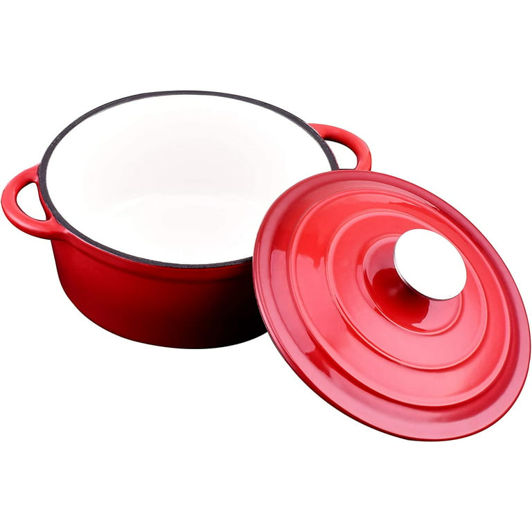 Oval cast iron casserole dish with lid - 2l