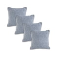 thumbnail image 2 of Laddha Home Designs Handwoven Bird Eye Diamond Cotton Throw Pillow - 18" - Blue and White - Set of 4, 2 of 7