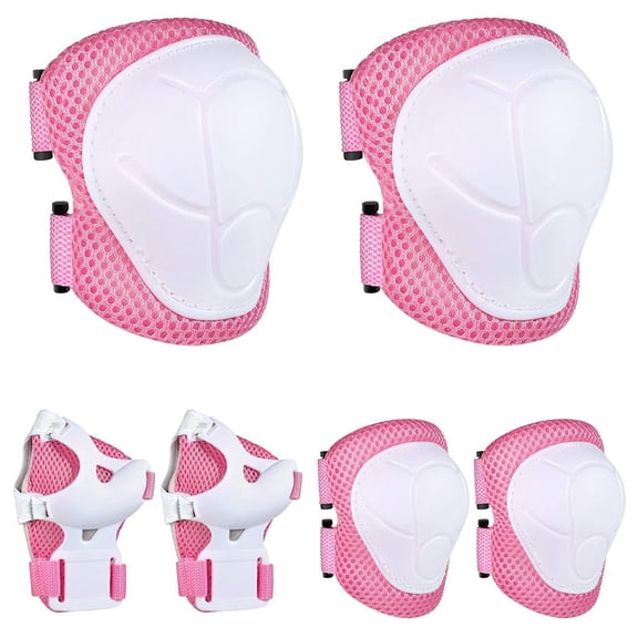 HJQEQVD Protective Gear Set Knee Pads for Kids 28 Years Toddler Knee and Elbow Pads with Wrist Guards for Skating Cycling Bike Rollerblading Scooter