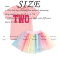 thumbnail image 2 of TAIAOJING Toddler Girls 2Pcs Summer Outfits Kids Short Sleeve Letter Tops And Tutu Tulle Skirt Set Dress Cute Clothes One Size, 2 of 8