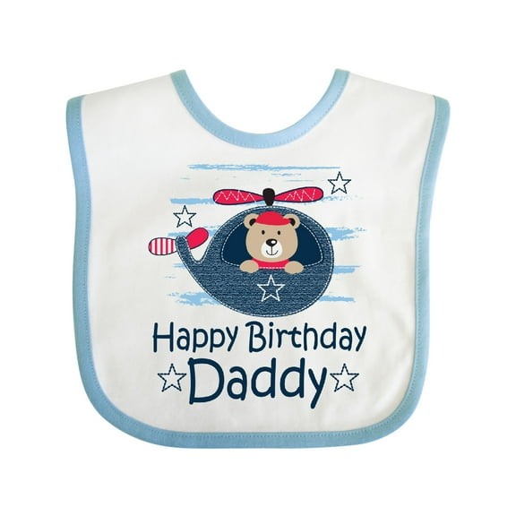 Inktastic Happy Birthday Daddy Cute Boy Boys Baby Bib