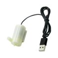 thumbnail image 1 of Esquirla USB Water Pump 5V Low Voltage Submersible Practical Durable for Tank Horizontal White, 1 of 8