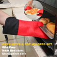 thumbnail image 3 of Silicone Oven Mitts, Kitchen Oven Glove, 3 of 5