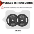 thumbnail image 2 of FlexWave 1-Inch Olympic Cast Iron Weight Plates Set – 50LB Total (2x25lb) – Perfect for Standard Olympic Barbells, 2 of 7
