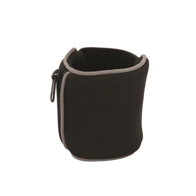 Performance Pocket Zippered Wrist Wallet Black / Grey