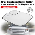 thumbnail image 2 of Mirror Glass Heated Convex Spotter Driver Left Side for Ford Explorer 11-18, 2 of 15