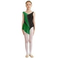 thumbnail image 2 of YONGHS Kids Girls Sleeveless Figure Ice Skating Dress Gymnastics Competition Leotard Costume Green 10, 2 of 7