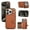 Brown, variant on TECH CIRCLE For iPhone 11 Wallet Case with Card Holder, 360°Rotation Ring Stand RFID Blocking Snap Button Shockproof Protective PU Leather Case for iPhone 11 6.1" 2019,Gray
