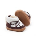 thumbnail image 4 of Infant Winter Snow Boots Warm Lambs Wool Baby First Walker Shoes for Christmas, Baby Shower, 4 of 6