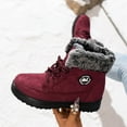 thumbnail image 5 of Gyexs Women's Snow Boots Tall, Womens Winter Shoes, Adjustable, Zip, Riding, Moc Toe, Men's Fashion, Red, Size 9.5, 5 of 8
