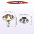 thumbnail image 3 of Uxcell Clear Rhinestone Rivets [100pcs] - Crystal Rivets for Clothing & Leather Craft DIY Making - [Transparent - 0.24 IN], 3 of 7