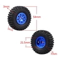 thumbnail image 2 of 4Pcs Jante de Roue et Pneus en Caoutchouc Réglés pour Axial 1:24 RC hors Route Voiture sur Chenilles, 2 of 9