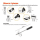 thumbnail image 3 of Pistola De Calor Bloosom  De 2000w Temperatura Regulable 4 Boquillas Negro, 3 of 5