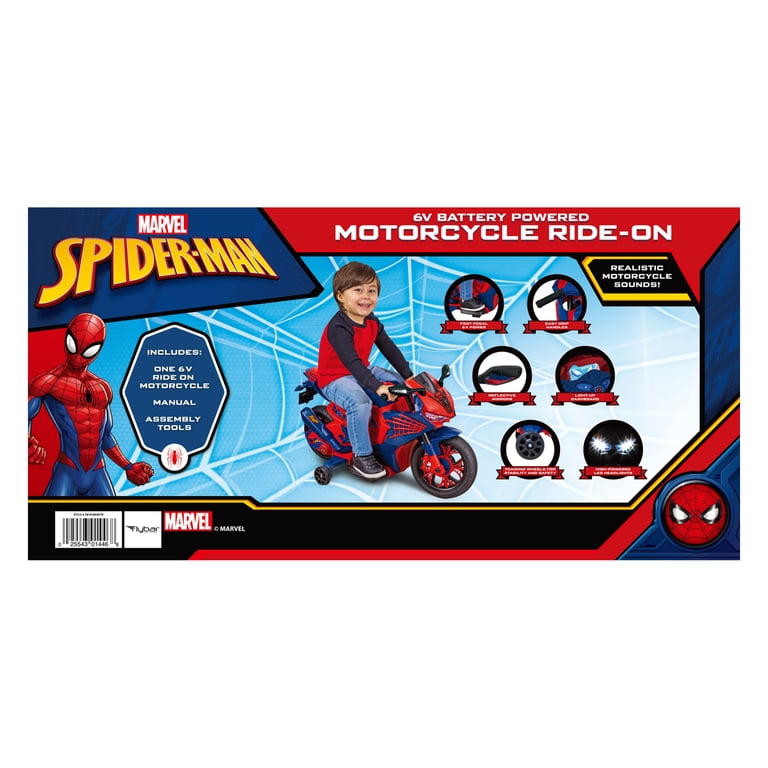 Spiderman 6V Motorcycle Battery Ride-On Toy, Ages 3+ photo 8