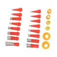 thumbnail image 4 of Sealant Caulking Nozzle Applicator, Reusable Rustproof Stainless Steel Easy Installation 16 Sizes Caulking Finisher Tool Set With 6pcs Base For Wall Base, 4 of 8