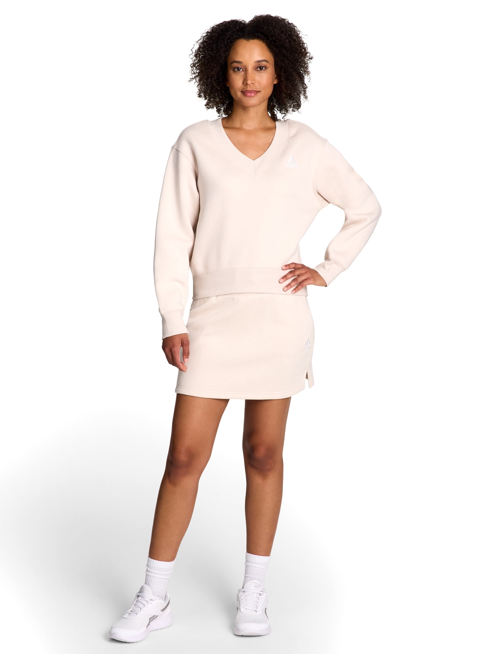 Reebok Women's Squad V-Neck Sweatshirt, Sizes XS-XXXL