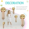 thumbnail image 4 of 6 Pcs Ballon Microphone Ballons en Aluminium Ballon Microphone Doré 4D, 4 of 8