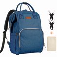 thumbnail image 1 of Baby Diaper Backpack, Wipalo Multifunction Waterproof Travel Back Pack for Mom & Dad Large Capacity Baby Nappy Changing Bags with USB Charging Cable for Baby Care Stylish & Durable, 1 of 9