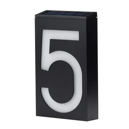 

LED Solar House Number Light Garden Numbers LED Illuminated Outdoor Plaques and Wall Art Lighted Up for Yard Street