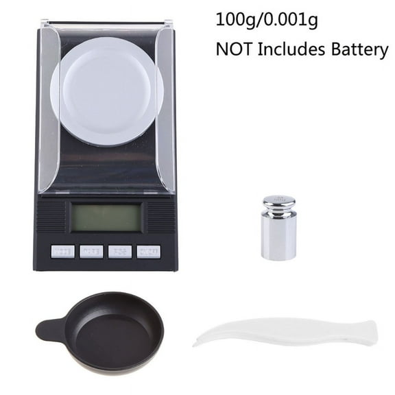 100g/0.001g Digital Jewelry Scale Milligram Scale Tare Micro Scale for Powder