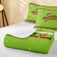 thumbnail image 4 of Erosebridal Christmas Truck Quilt King, Christmas Tree King Coverlet Set, Green Merry Christmas 3-Piece 1 Bedspread and 2 Pillowcases, 4 of 7