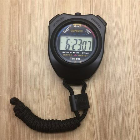 MLINS Electronic Timer Lanyard Stopwatch Three Display Modes Stopwatch Black