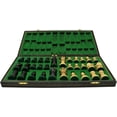 thumbnail image 5 of 19 inch Large Beautifully Detailed Black Travel Wooden Chess Set with Storage 3.75 inch King, 5 of 5