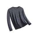 thumbnail image 5 of Men's Long Sleeve Shirt Quick Dry Lightweight Workout Tee Moisture Wicking Activewear T-Shirts, 5 of 5