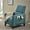 Teal, variant on Modern Teal Recliner With Push-back Mechanism And Stable Birch Wood In Exquisite Supports Trim