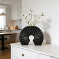 thumbnail image 4 of Plastic Vase Ornament, Wuztai Lightweight Durable Plastic Vase, 9.64x7.28x1.57 Inch Tabletop Vase for Dry Flowers Pampas Coffee Table Desk Shelf Decor, Black, 4 of 6