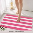 thumbnail image 3 of Pink Striped Door Mat&nbsp;Indoor Outdoor Entrance, Non Slip Rug for Kitchen Bathroom Entryway Rug, Modern Simple Monochrome Geometric White Washable Doormat Floor Mat 24x36 Inch, 3 of 8