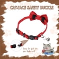 thumbnail image 7 of Mumup 2 Pcs Red Cat Collar for Boy Girl Cats Breakaway Cat Collars with Bell Cute Christmas Kitten Bow Tie Collar Adjustable Small Puppy Safety Collar Solid Color Plaid Pet Collar, 7 of 7