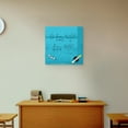 thumbnail image 3 of Floating Magnetic Eraser Glass Board 16" X 16" Inches Eased Corners - Light Blue, 3 of 8