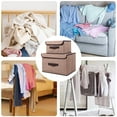 thumbnail image 4 of Panxico Boîte de Rangement Textile Maison Pliable Vêtements Divers Boîte de Rangement Portable avec Couvercle Boîte de Rangement Pliable A, 4 of 7