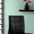 thumbnail image 3 of Furniture of America Poipen Black Faux Leather Counter Height Chairs (Set of 2), 3 of 4