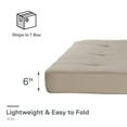 Kali 6" Thermobonded High Density Polyester Fill Futon Mattress