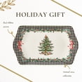 thumbnail image 6 of Spode Christmas Tree 12" Porcelain Dessert Tray, 2024 Annual Collector Tray - Holiday Dinnerware & Decorative Tray, Holiday Winter Serving for All Parties & Occasions - For Snacks, Appetizers, Cookies, 6 of 7
