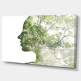 thumbnail image 2 of Lady Combined With Green Tree - Portrait Canvas Art Print, 2 of 4