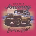 thumbnail image 3 of Life is a Journey Enjoy the Ride T-Shirt 4x4 Offroad Rugged Vehicle Trailblazing Mudding Dirt Roads Women's Tee, 3 of 7