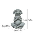 thumbnail image 3 of Cevemin Zen Yoga Meditating Dog Statue - Outdoor Resin Garden Decor for Patio, Home & Zen Gardens - Unique Gift for Dog Lovers, 3 of 6