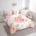 thumbnail image 3 of Feelyou Teen Kawaii Fairy Bedding Comforter Set 7pcs, Initial G Letter King Bedding Sets, Fairy Tale Princess Reversible Bed Sheets, Super Cozy Room Decor, 3pcs, 3 of 7