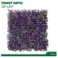 thumbnail image 2 of Grass Wall Panel 20'x20', 2Packs Artificial Greenery Wall Backdrop Faux Fence Privacy Screen Fake Hedge Topiary Boxwood Décor for Indoor Outdoor, Purple Leaves, 2 of 8