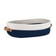 thumbnail image 4 of Cesta tejida de cuerda de algodón, organizador de baño, contenedor de artículos diversos, decorativa Azul y blanco, 4 of 9